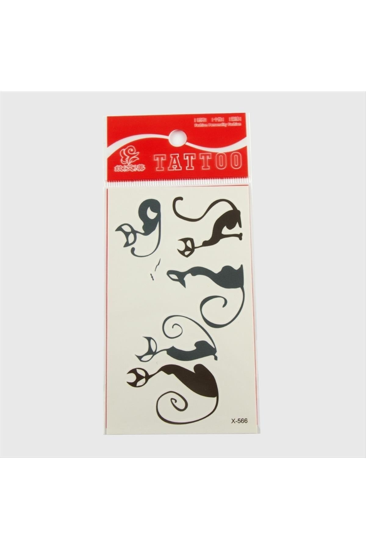 Kedi Tattoo Dövme Sticker Küçük
