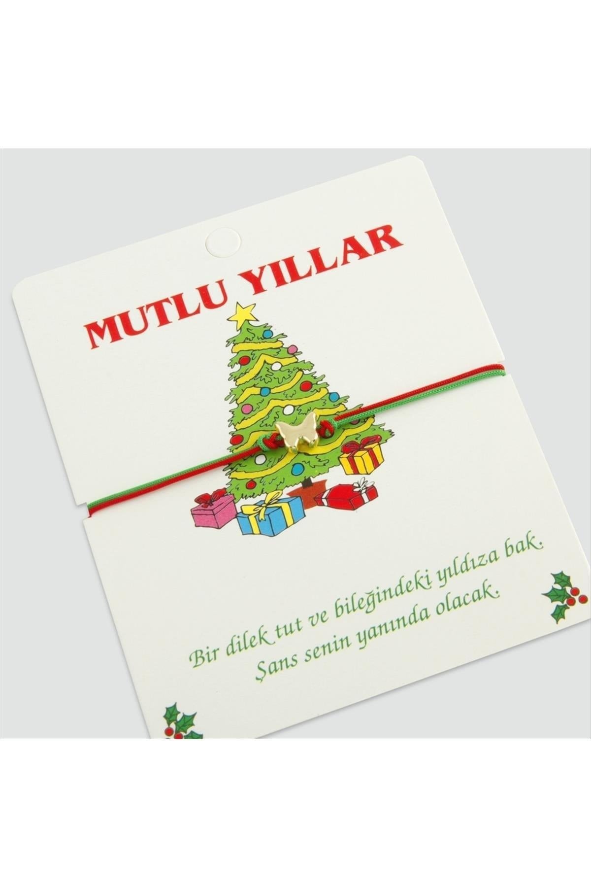 Kelebek Mutlu Yıllar Yılbaşı Bilekliği