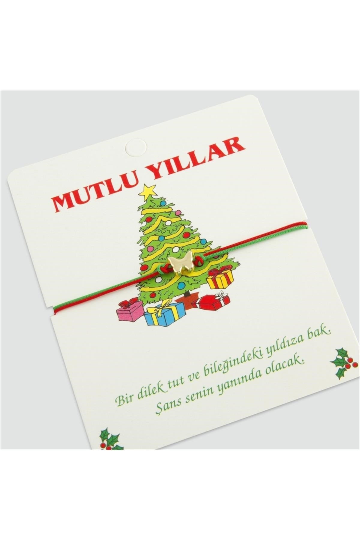 Kelebek Mutlu Yıllar Yılbaşı Bilekliği