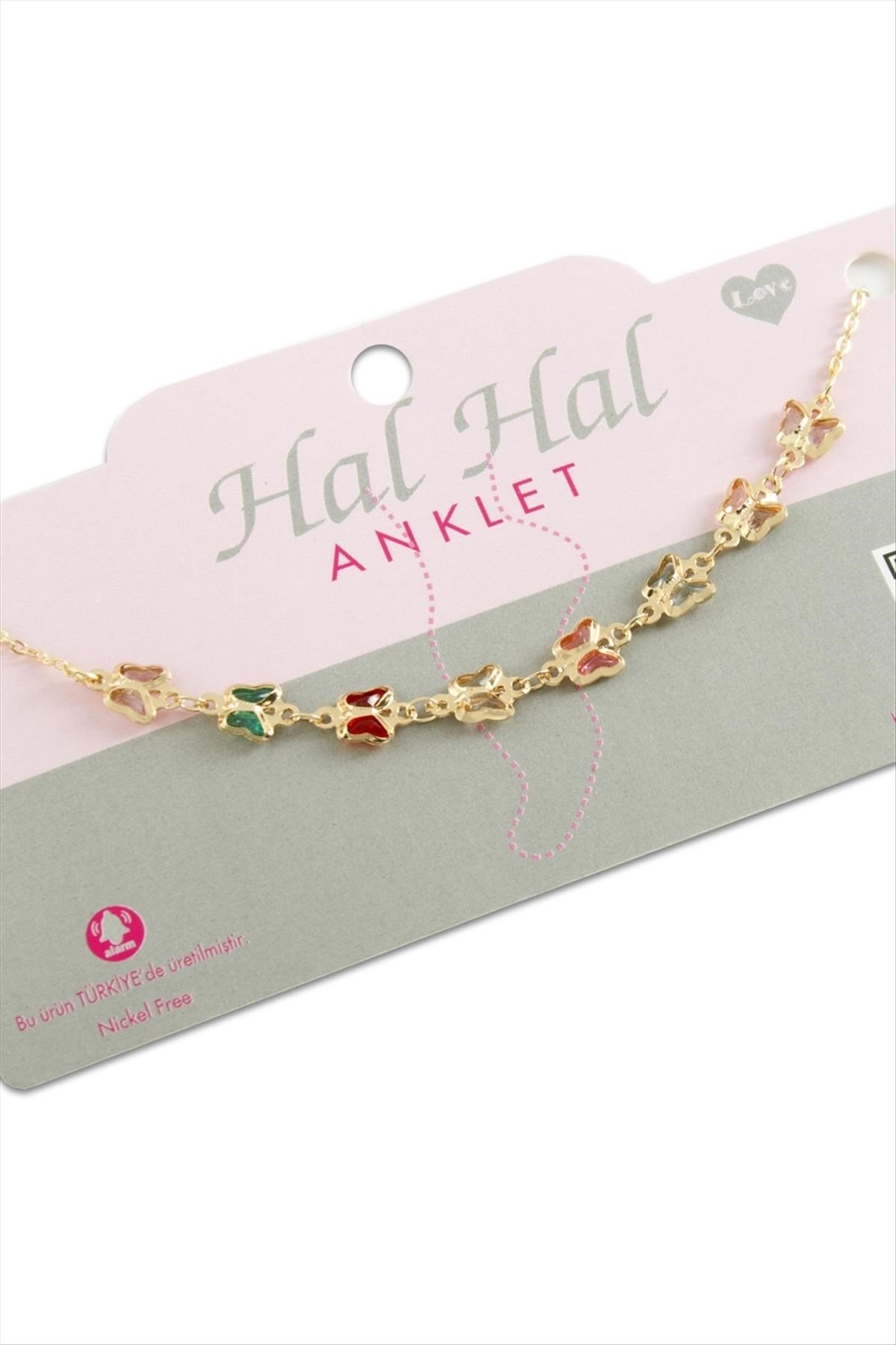 Kelebek Taşlı Halhal