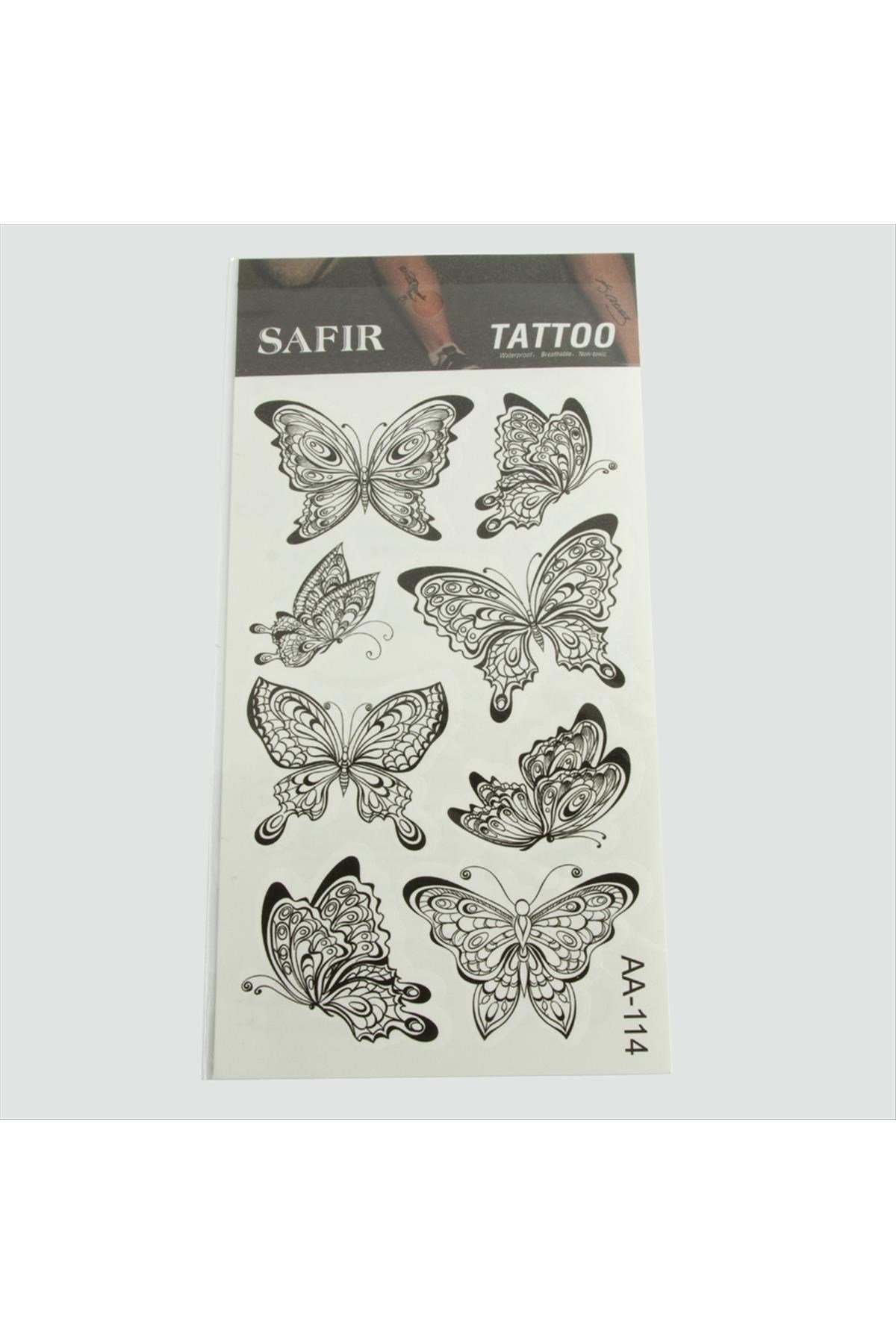 Kelebek Tattoo Dövme Sticker