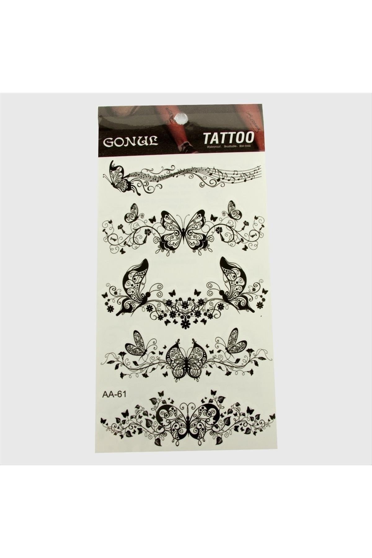 Kelebek Tattoo Dövme Sticker