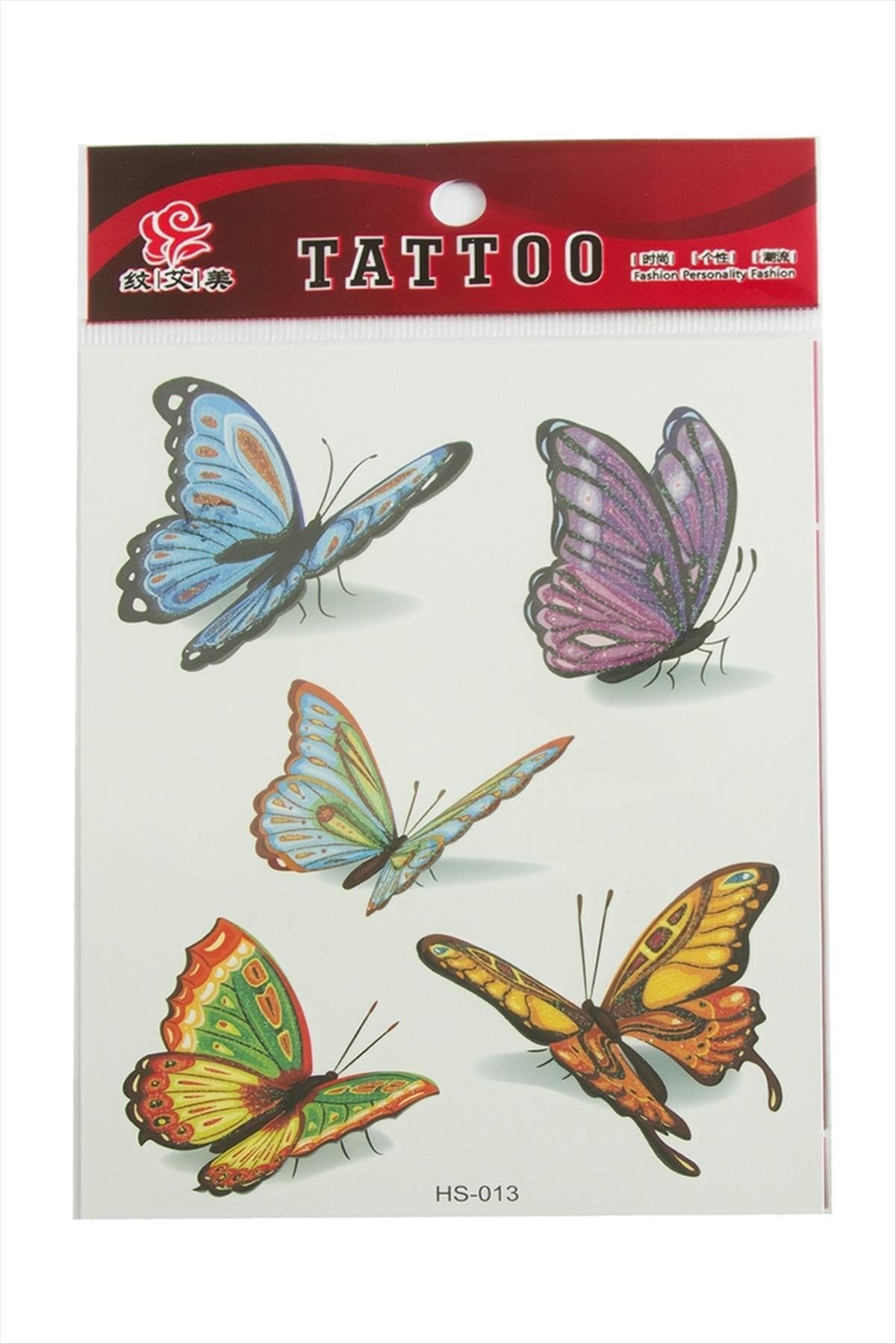 Kelebek Tattoo Dövme Sticker