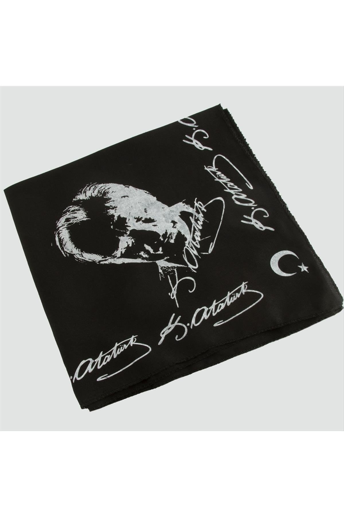 Kemal Atatürk Desenli Bandana 50*50