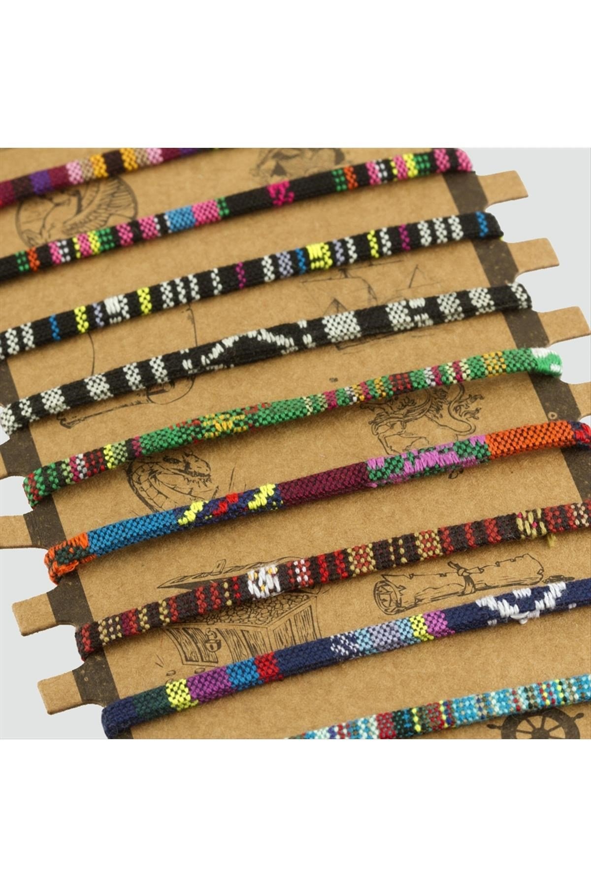 Kilim Desenli Deri Bileklik