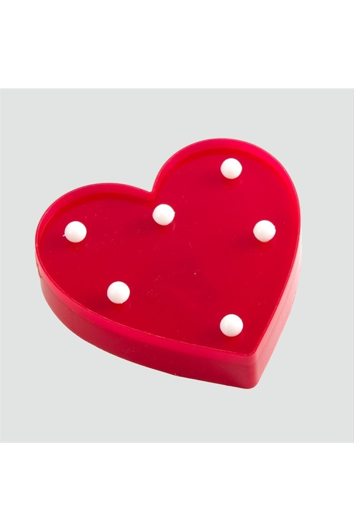 Kırmızı Işıklı Kalp 12 cm