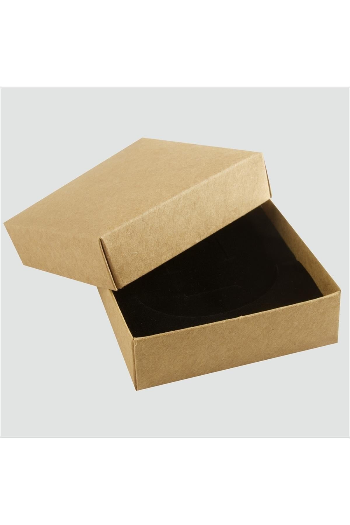 Kraft Kare Set Kolye Kutusu 9*9 cm