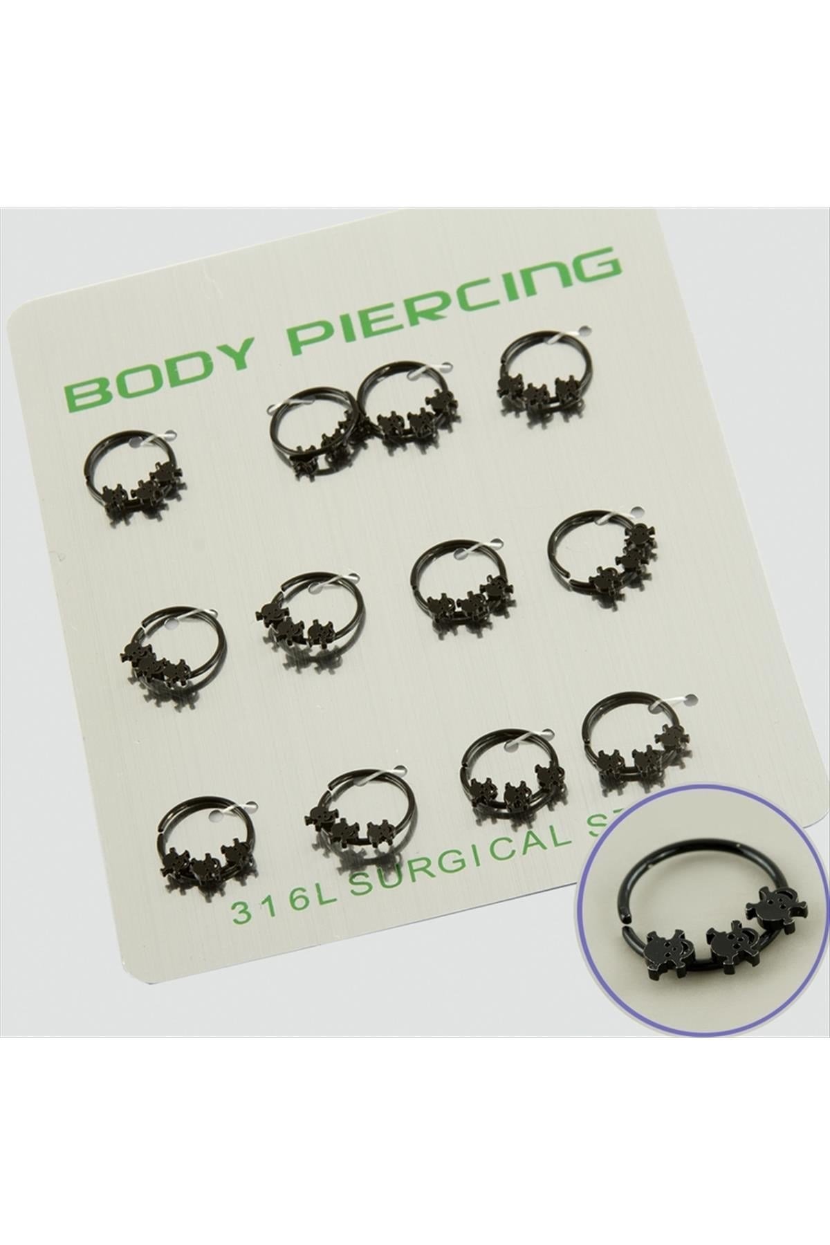 Kuru Kafa Çelik Piercing 1 Adet