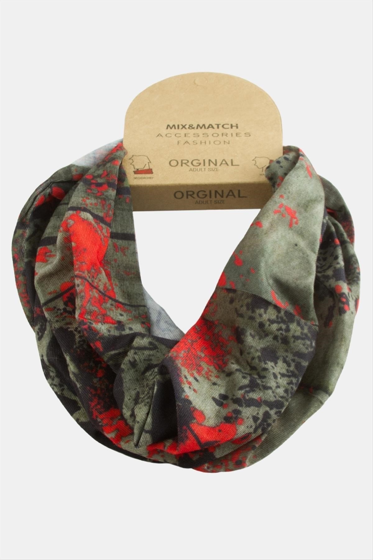 Kuru Kafa Desenli Bandana Boyunluk