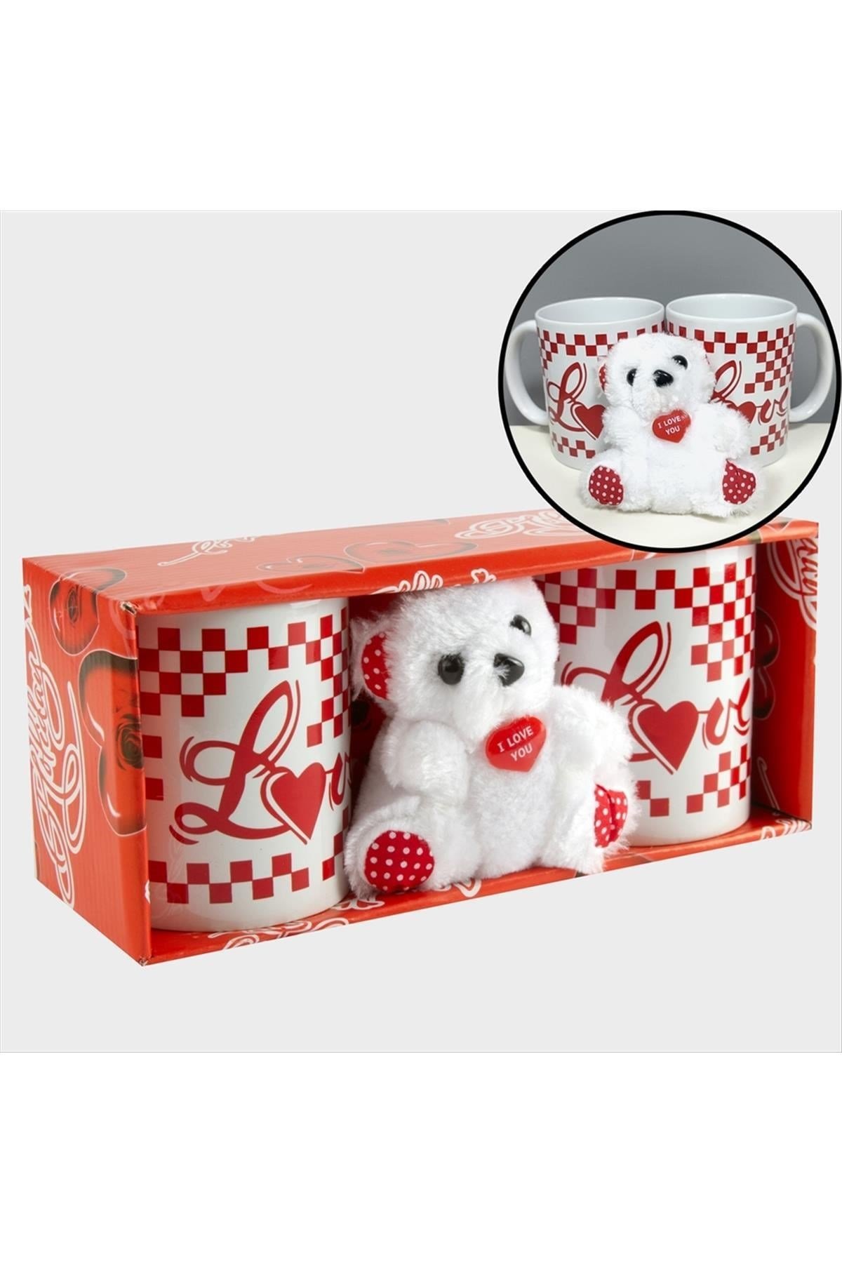 Love Ayıcıklı Kupa Bardak Set