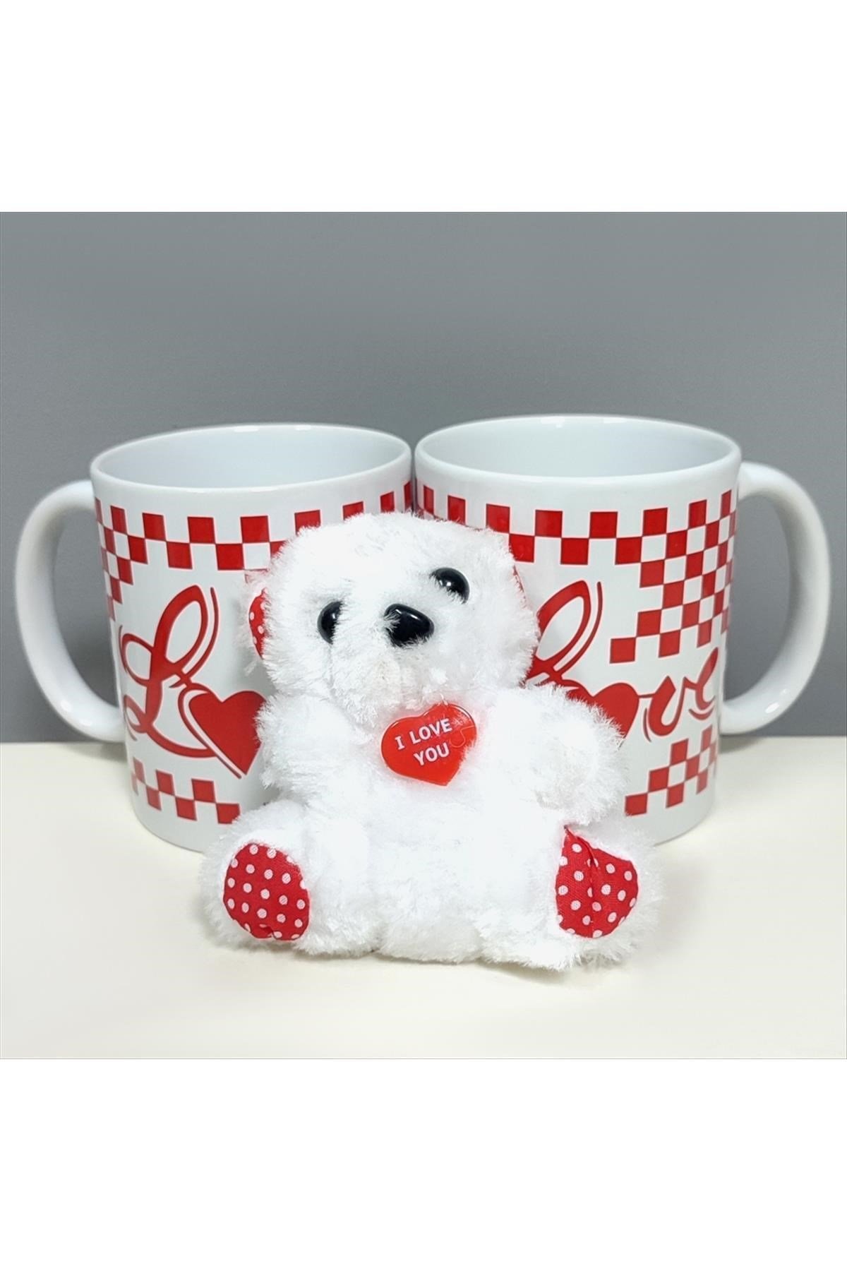 Love Ayıcıklı Kupa Bardak Set