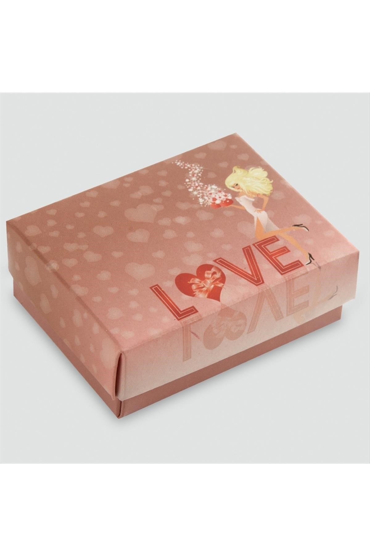 Love Yazılı Set Kolye Kutusu