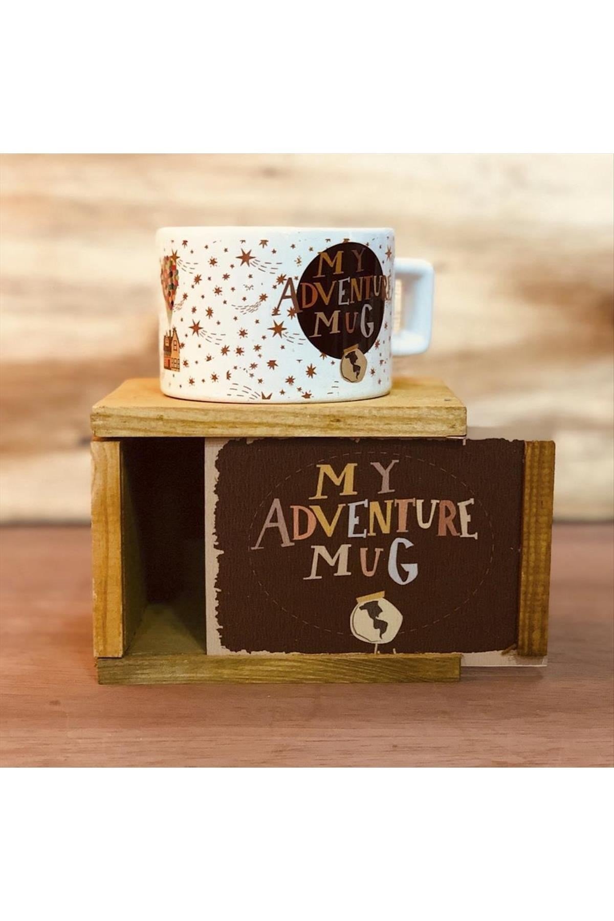 Macera Kupam ( My Adventure Mug ) Figürlü Ahşap Kutulu Kupa