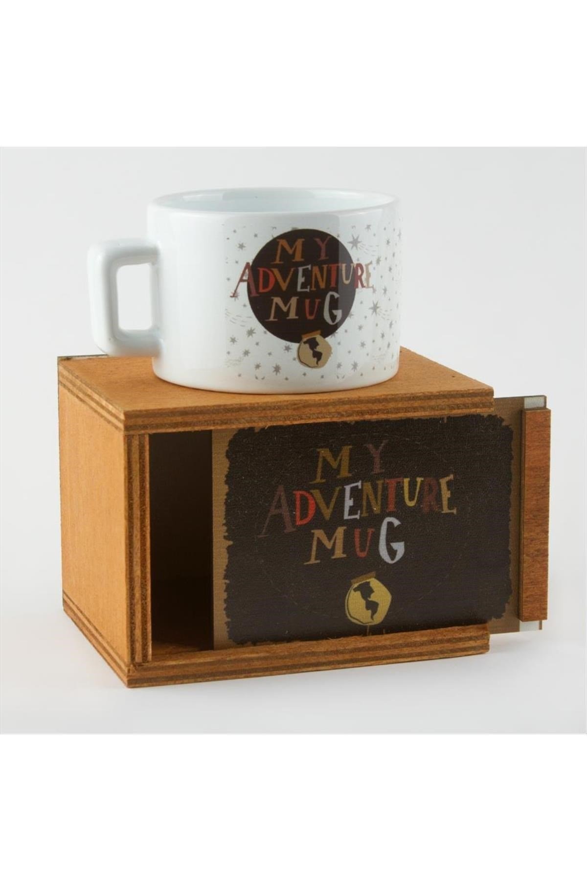 Macera Kupam ( My Adventure Mug ) Figürlü Ahşap Kutulu Kupa