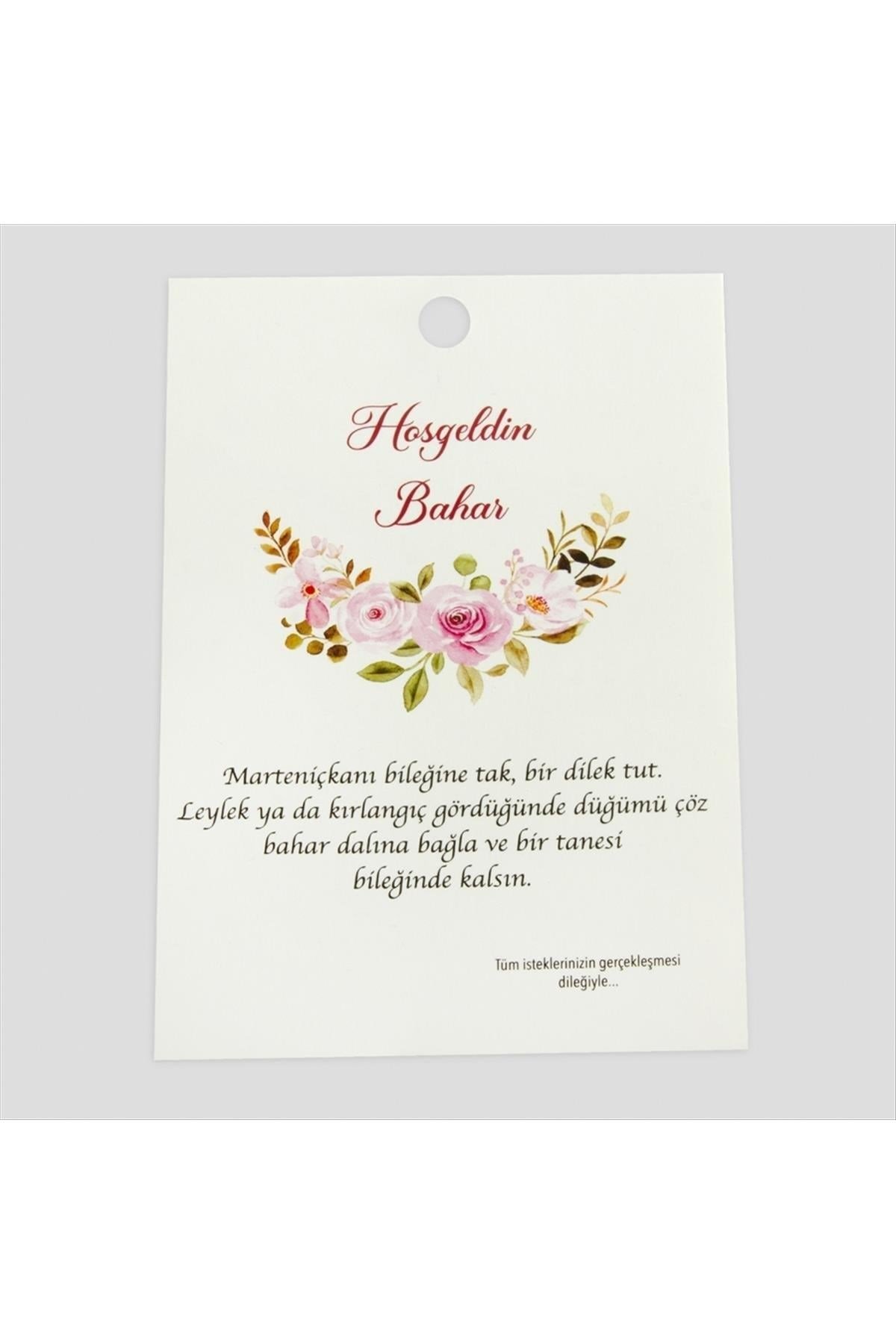 Marteniçka Bileklik Kartı