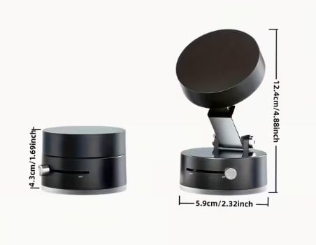 Mıknatıslı Katlanabilir Telefon Tutucu - Torpido ve Cam Uyumlu