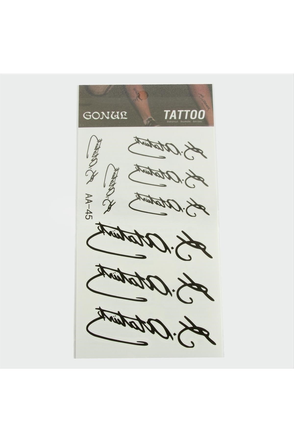 Mustafa Kemal Atatürk Tattoo Dövme Sticker