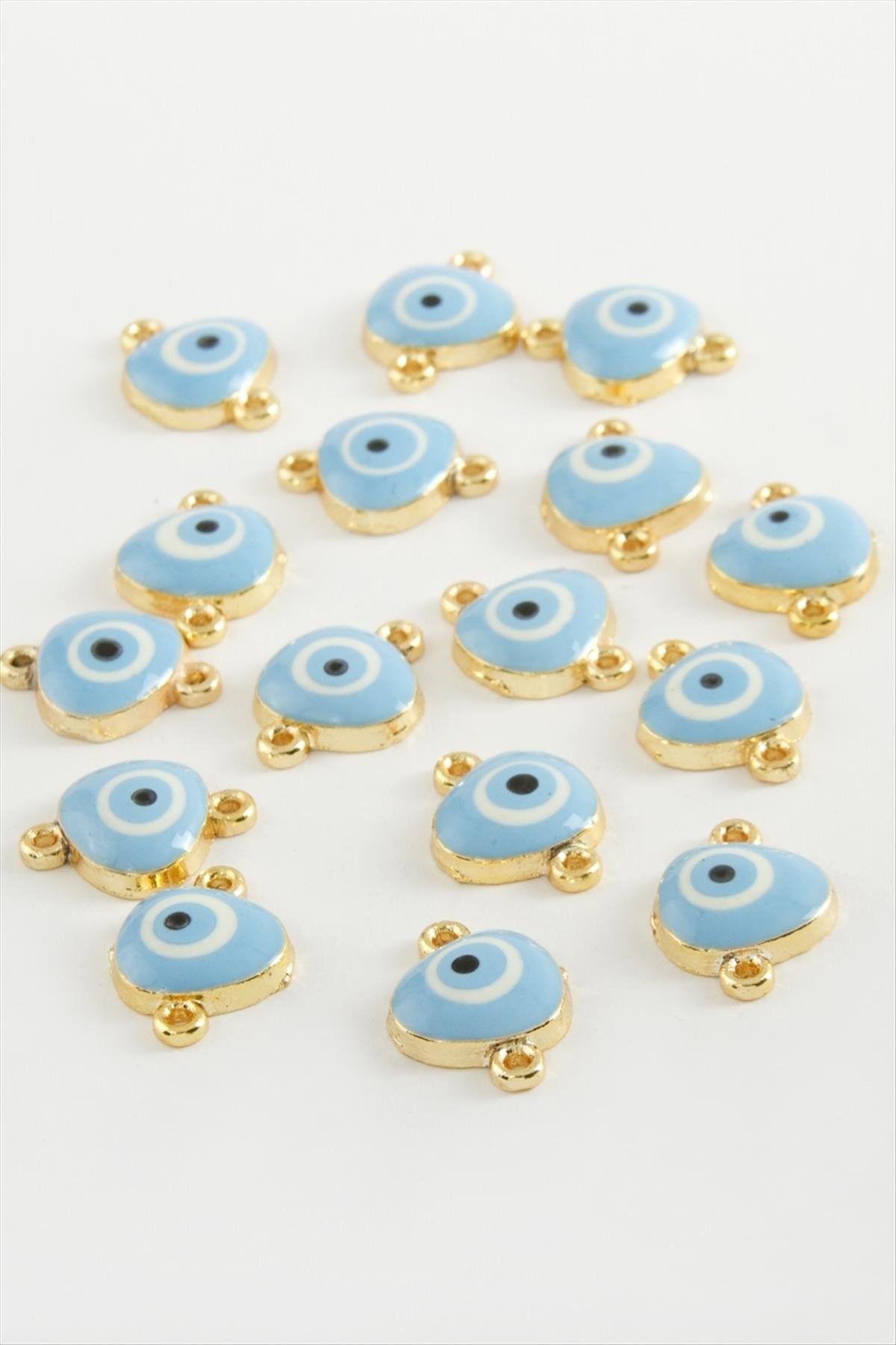 Nazar Çift Kulplu Mineli Bileklik ve Kolye Ucu Aparatı 1 Adet
