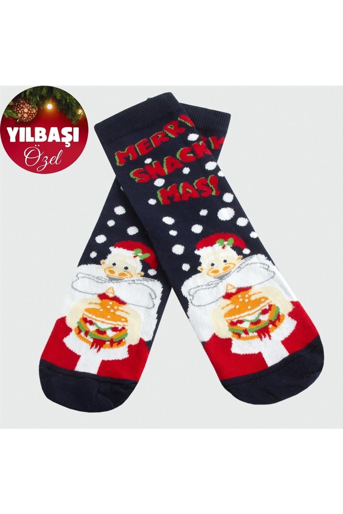 Noel Baba Yılbaşı Penye Çorap