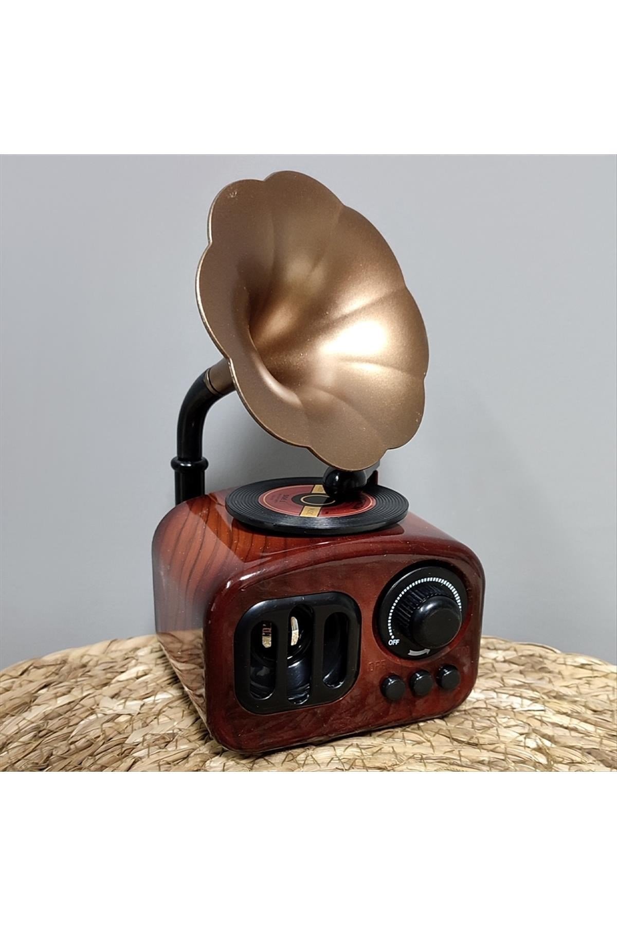 Nostaljik Gramafon Hareketli Müzik Kutusu