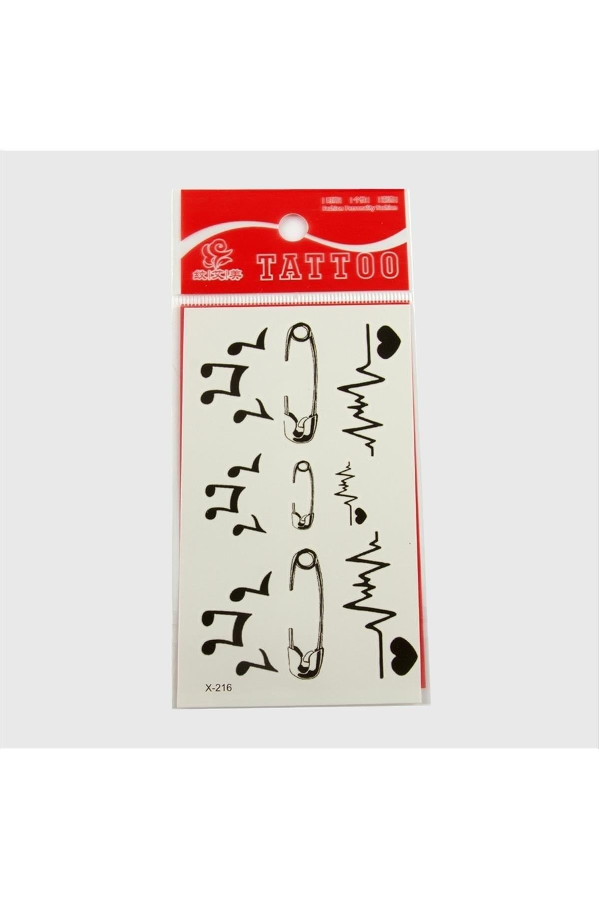 Nota Tattoo Dövme Sticker Küçük