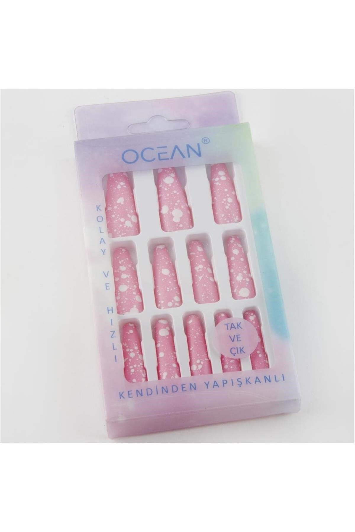 Ocean Desenli Takma Tırnak
