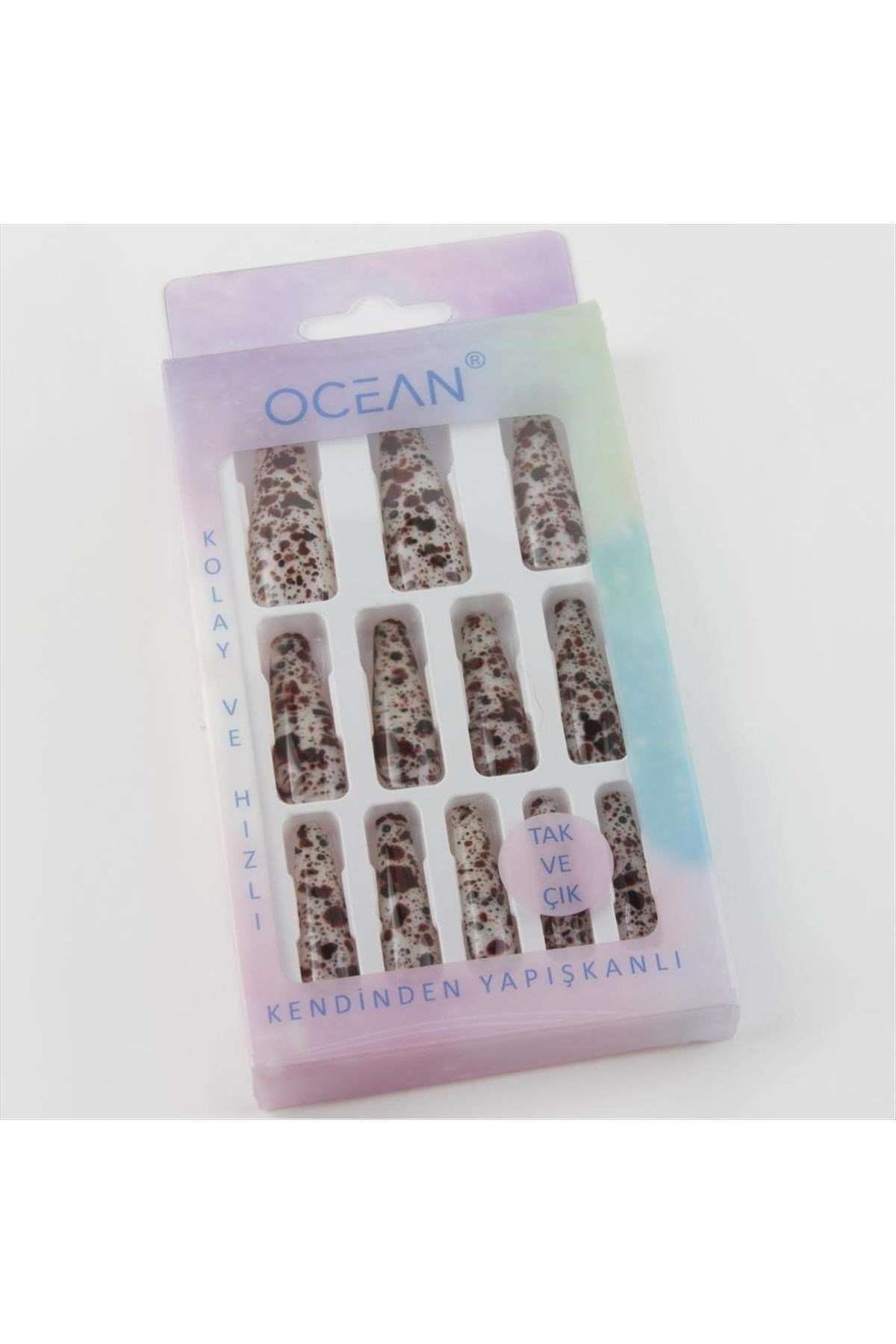 Ocean Desenli Takma Tırnak