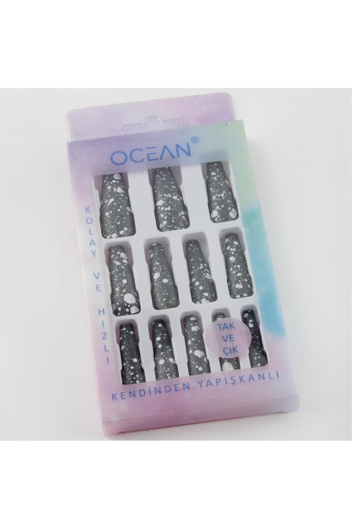 Ocean Desenli Takma Tırnak