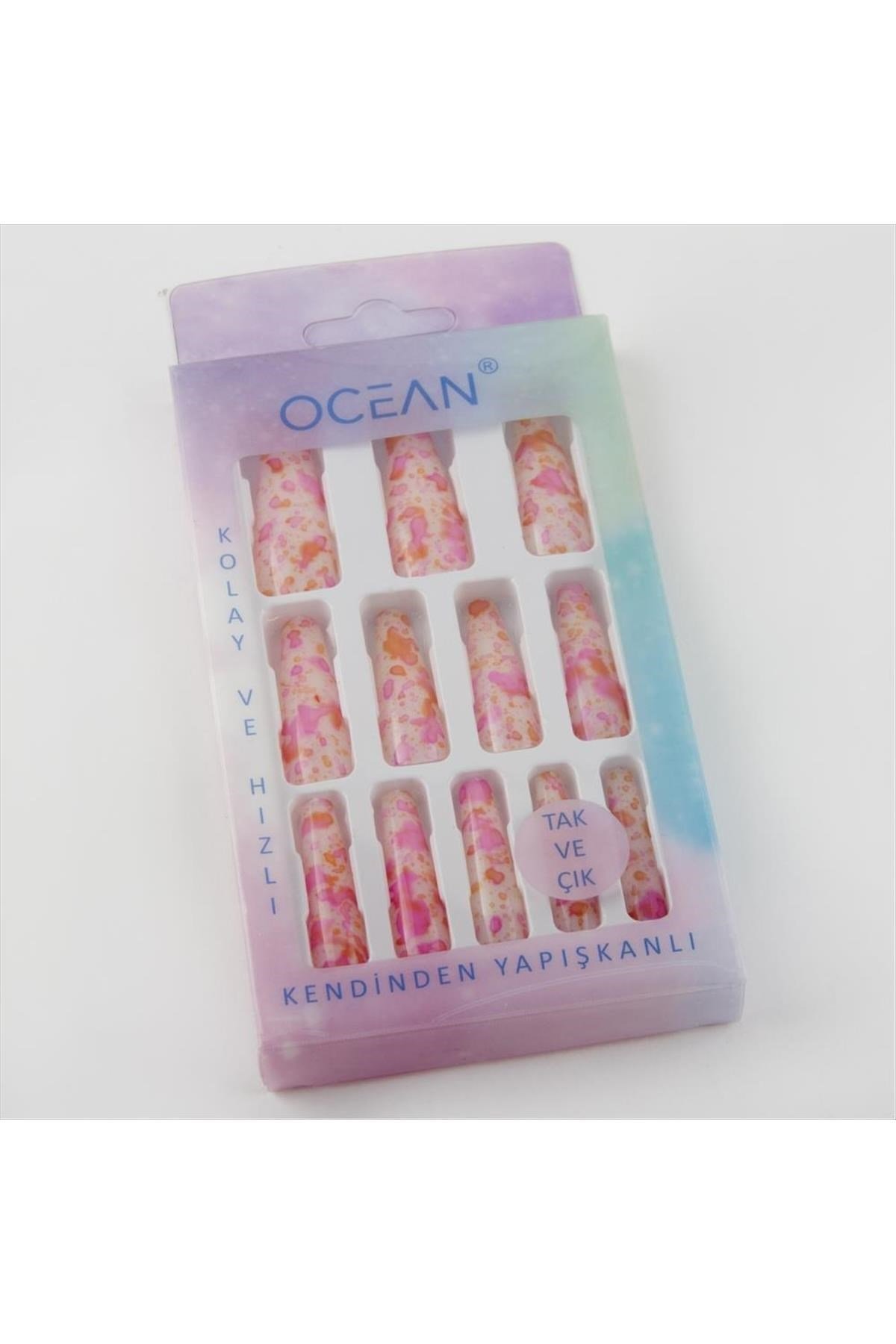 Ocean Desenli Takma Tırnak
