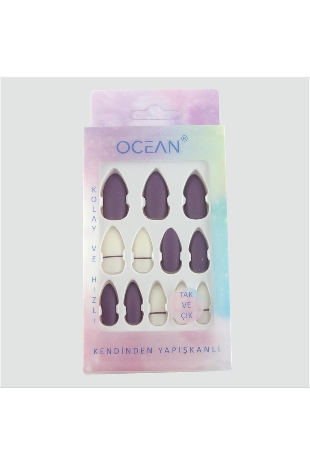 Ocean Desenli Takma Tırnak