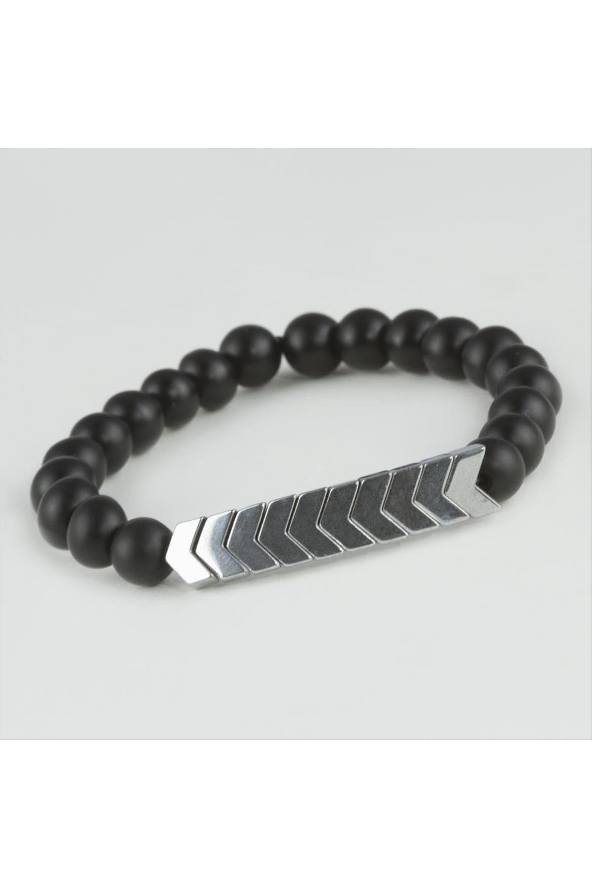 Onix-Hematit Doğaltaş Bileklik