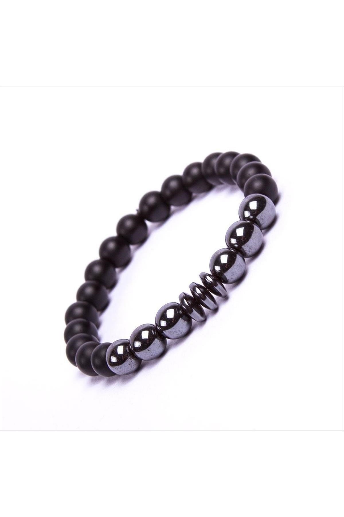 Onix-Hematit Doğaltaş Bileklik