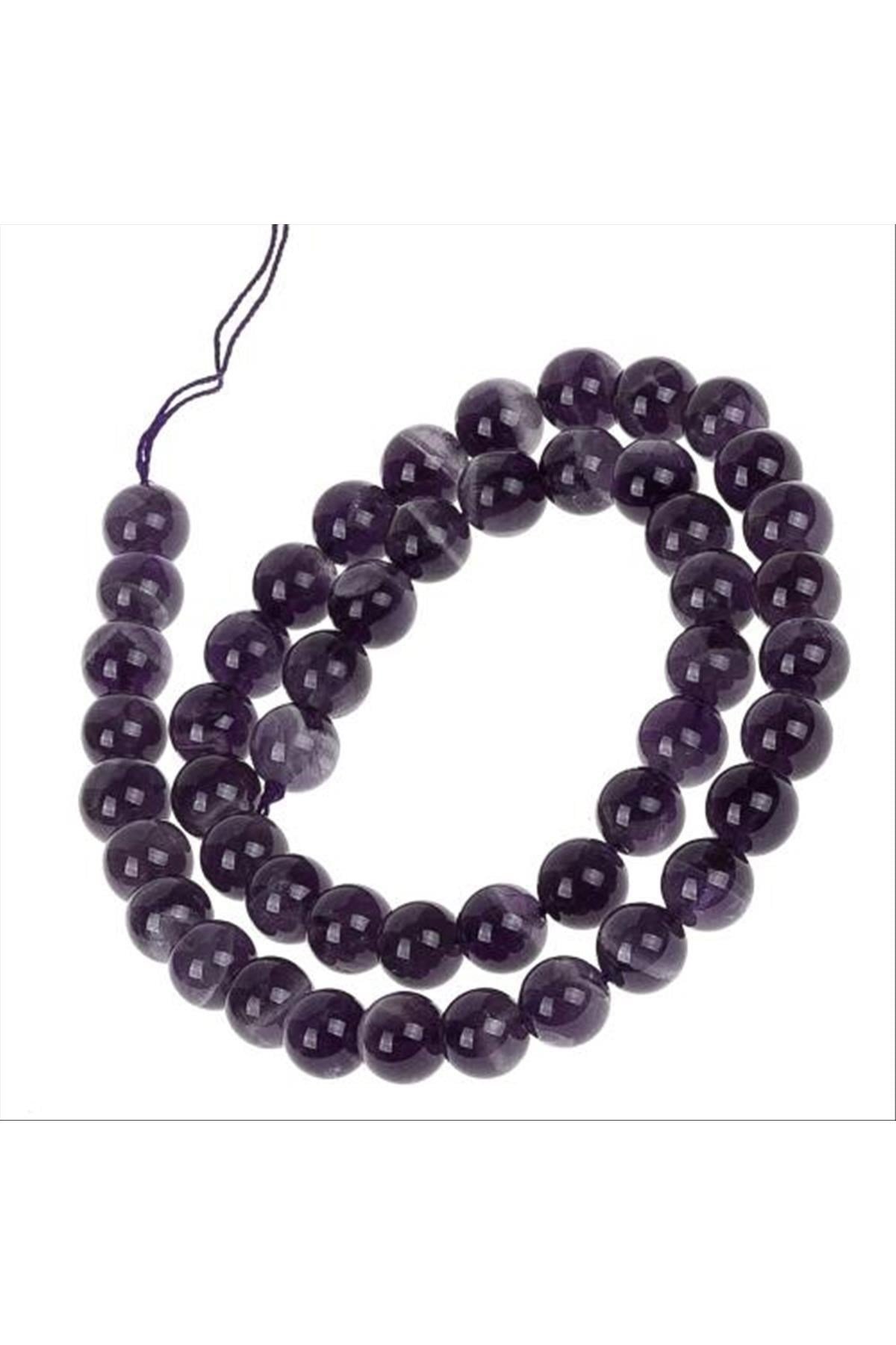 Orjinal Ametist Taşı Parlak 8 mm