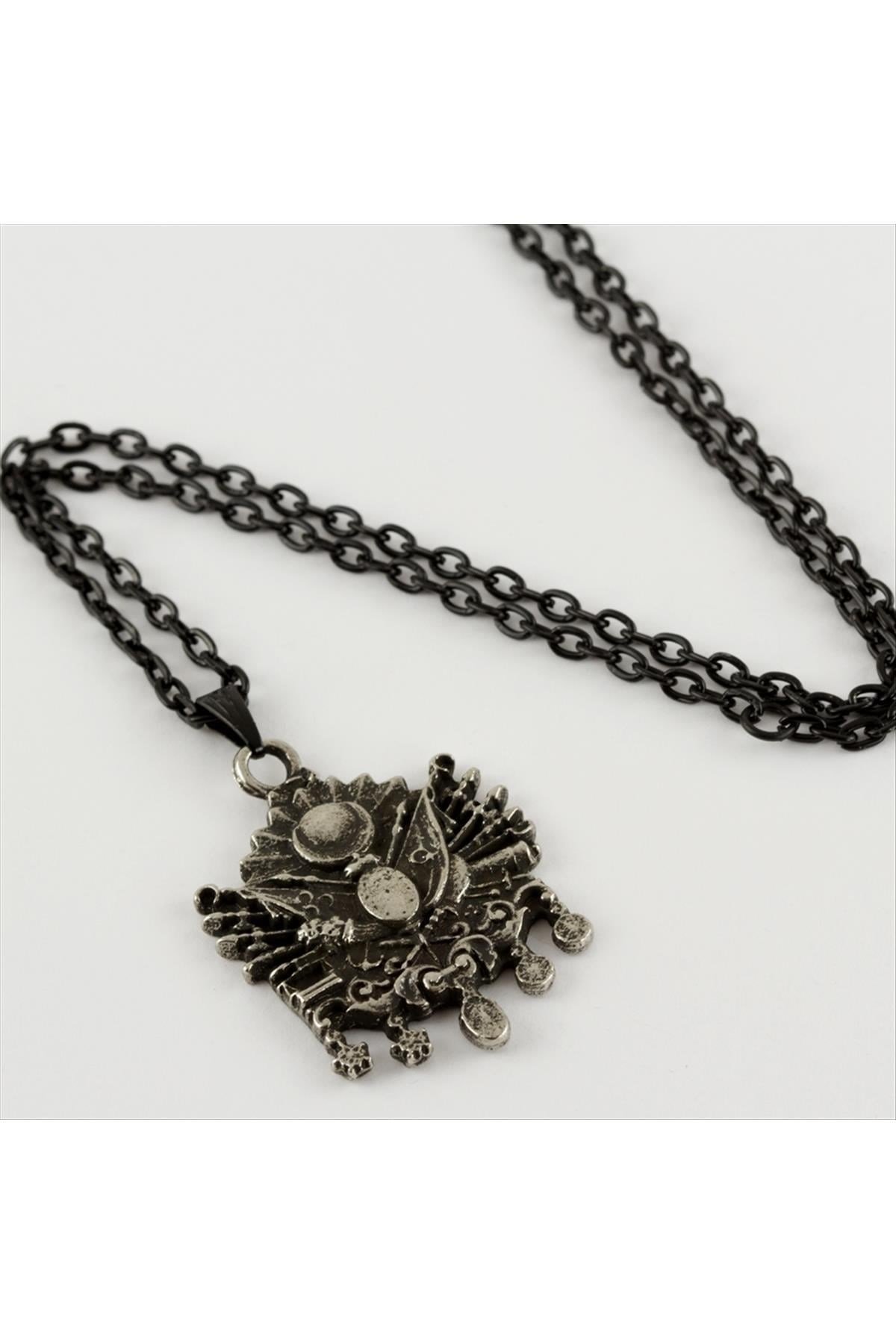 Osmanlı Bayrağı Metal Erkek Kolye