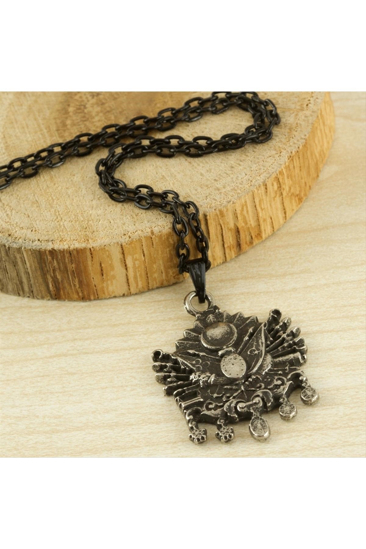 Osmanlı Bayrağı Metal Erkek Kolye