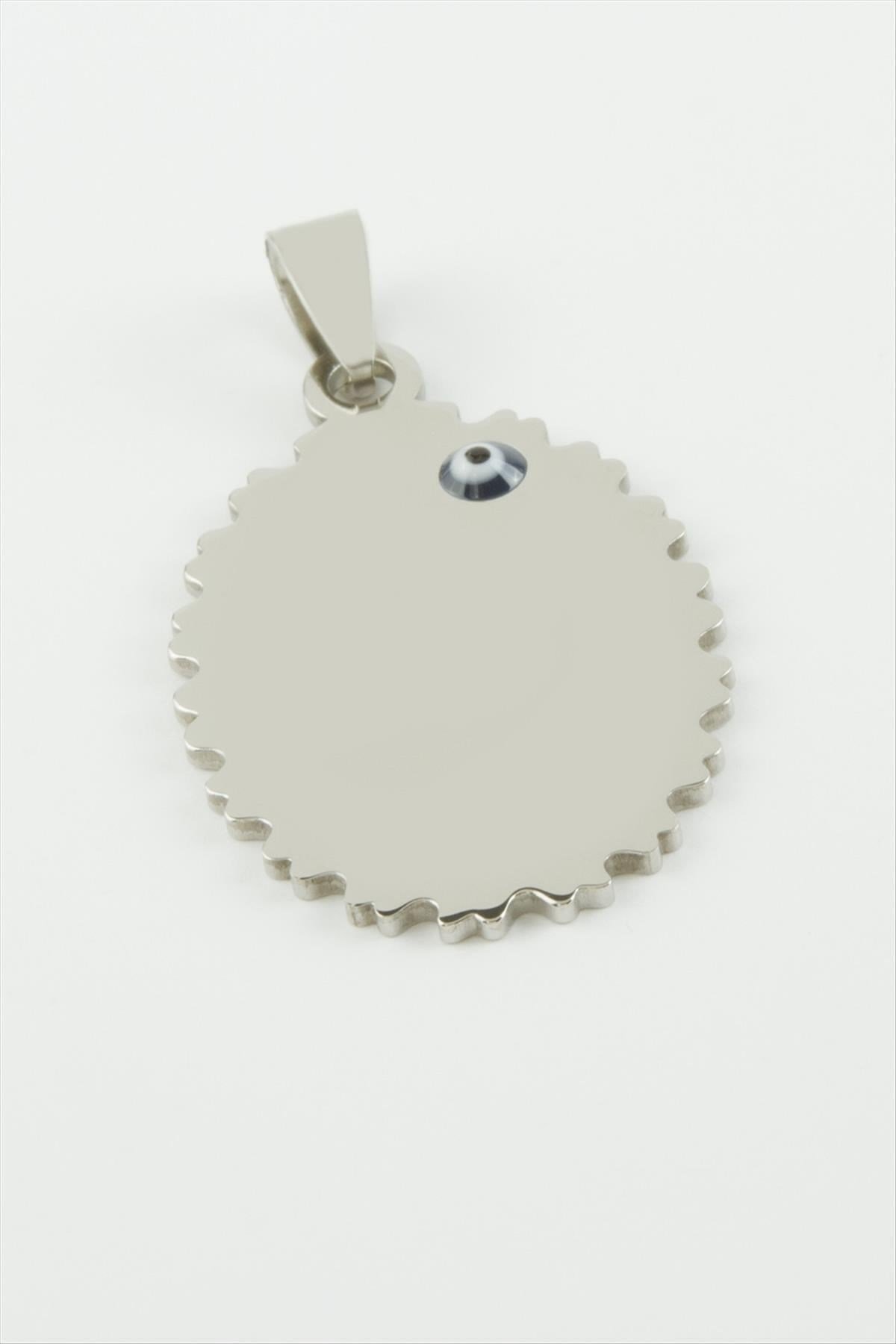 Oval İsim Yazılabilir Çelik Kolye Ucu 2,5*4 cm