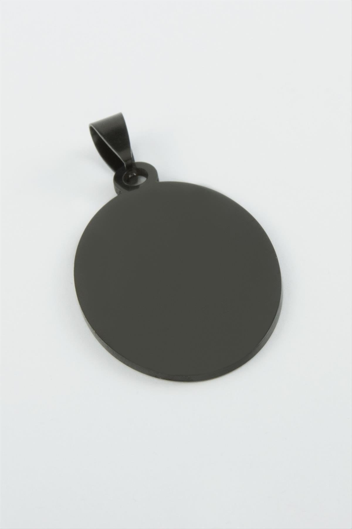 Oval İsim Yazılabilir Çelik Kolye Ucu 2,5*3,5 cm