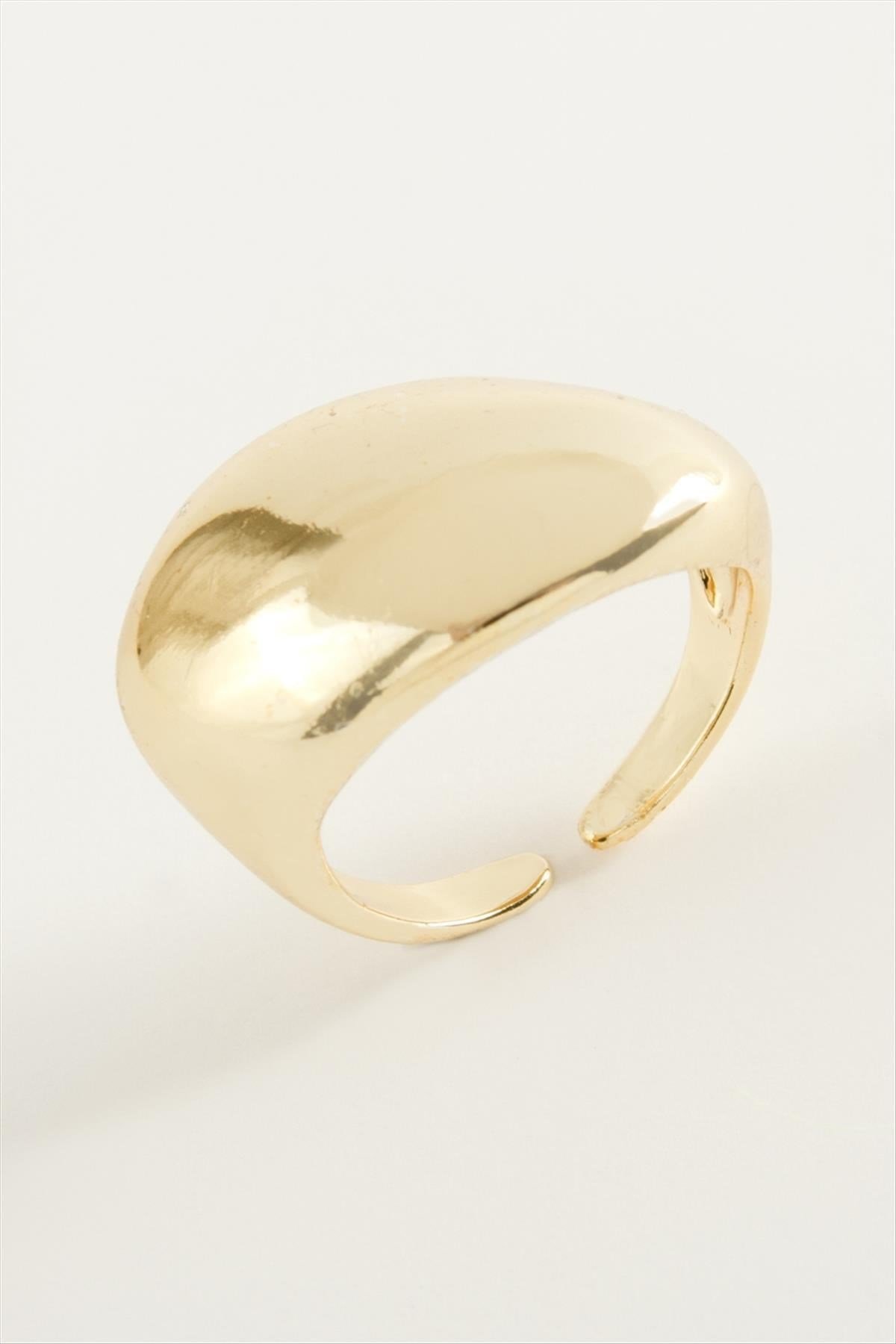 Oval Metal Yüzük