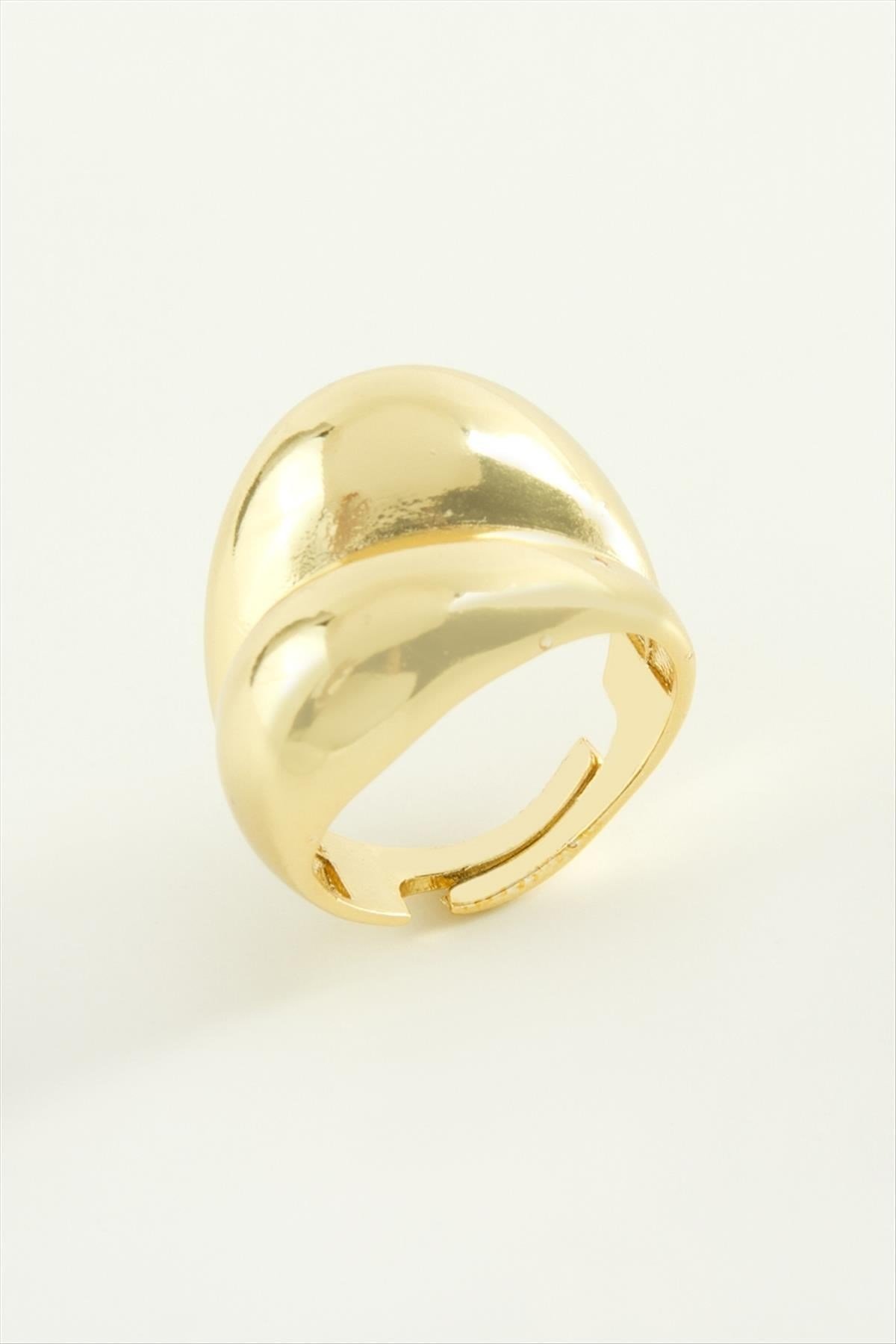 Oval Metal Yüzük