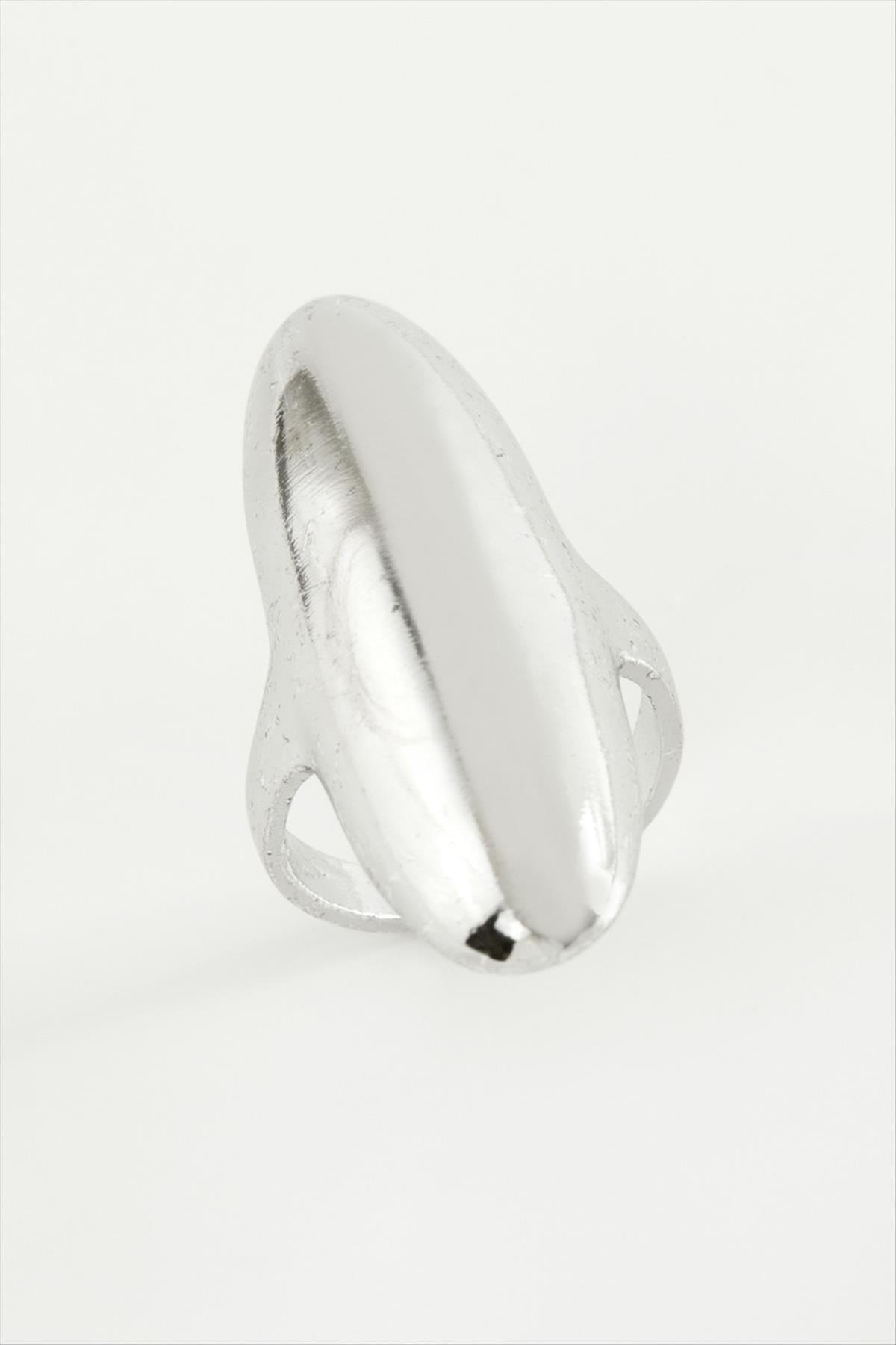 Oval Metal Yüzük