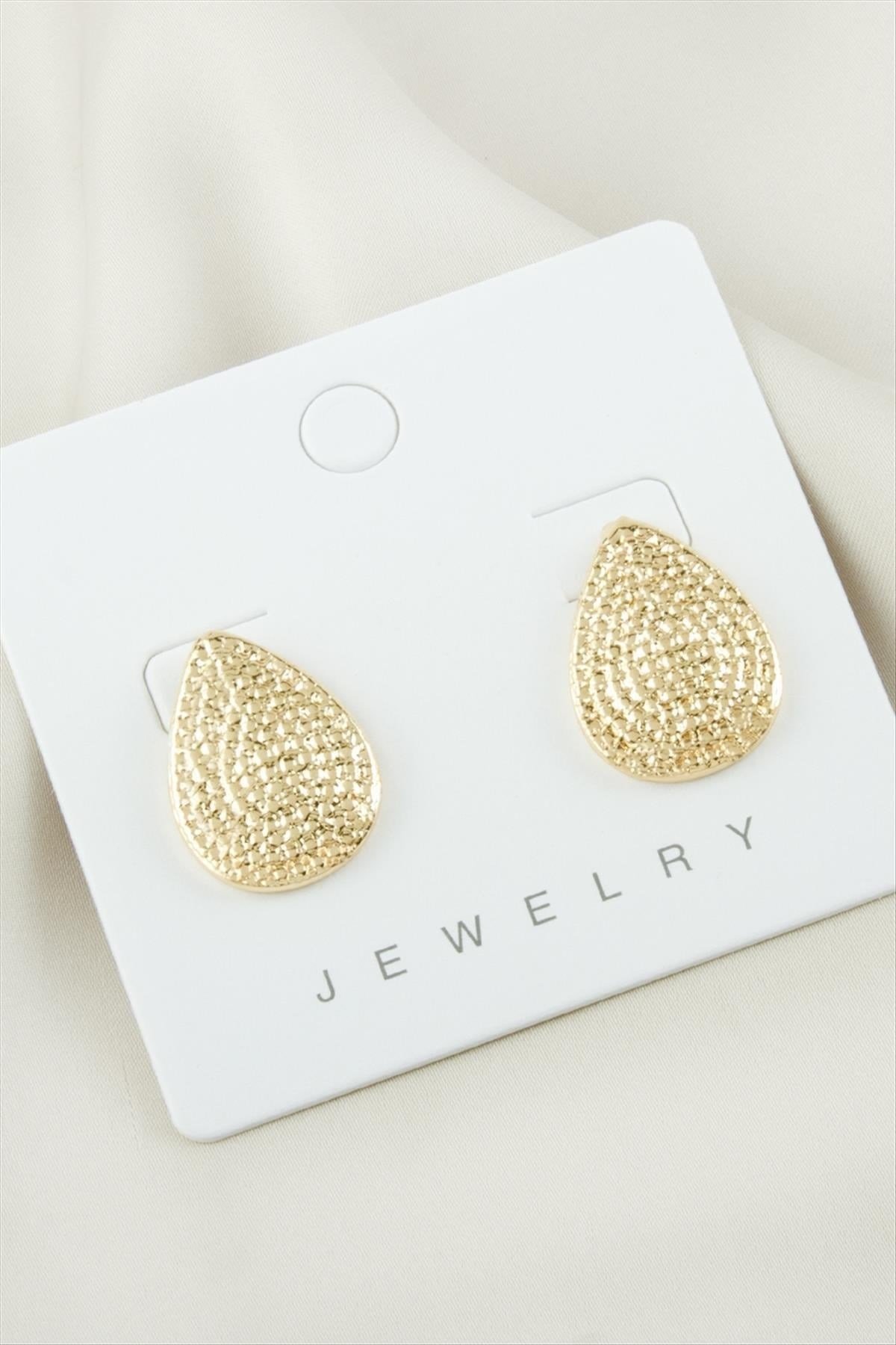 Oval Trend Metal Küpe