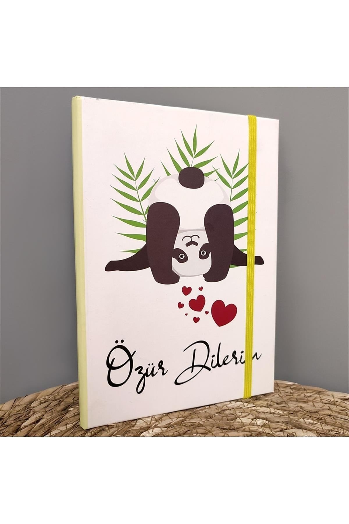 Panda Desenli Özel Tasarım Defter