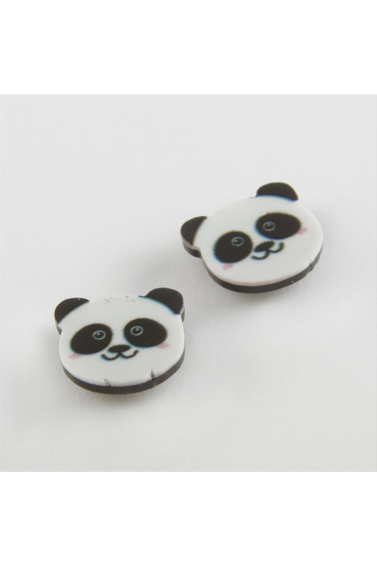 Panda Mıknatıslı Plastik Çocuk Küpesi