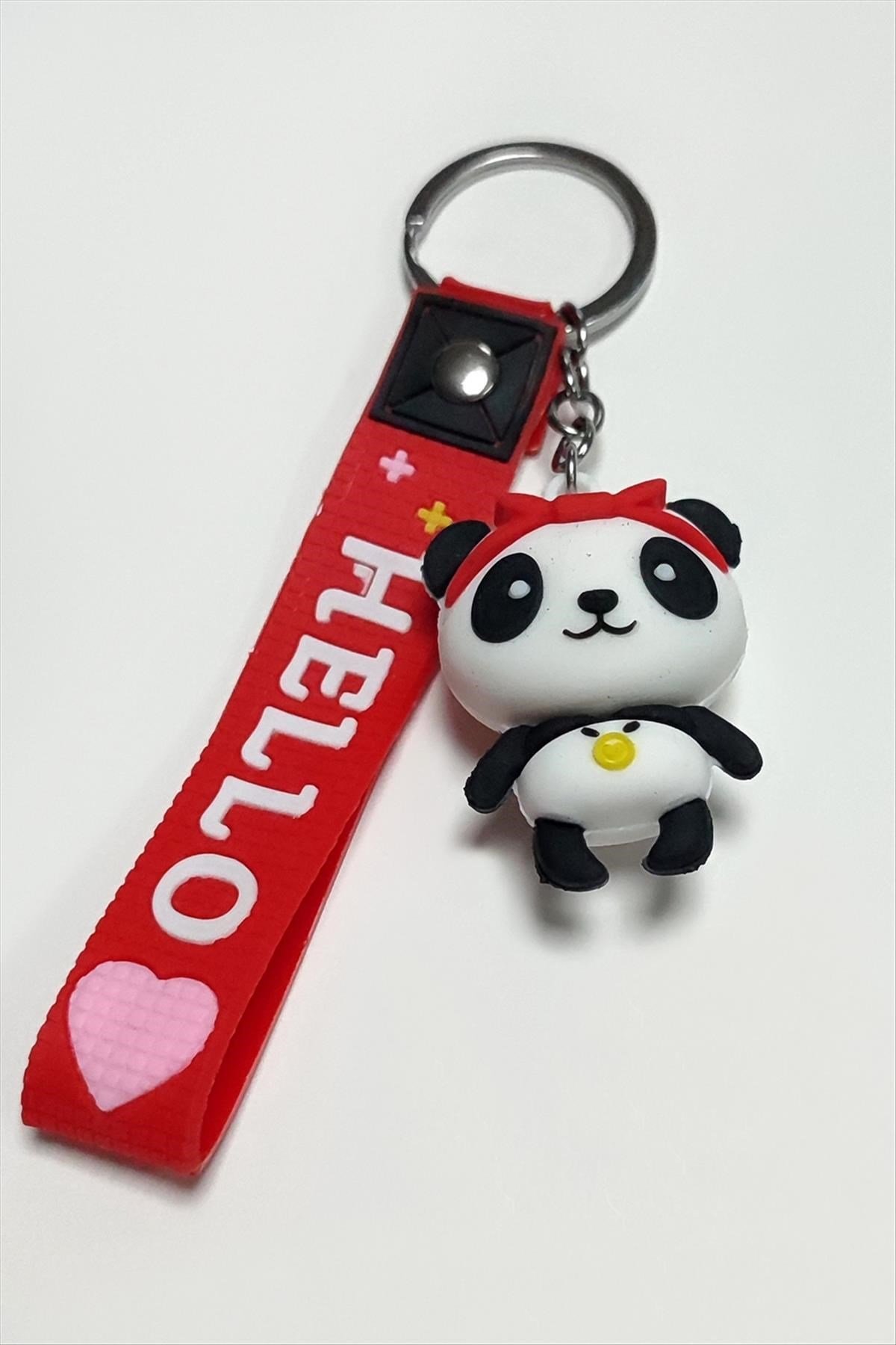 Panda Silikon Anahtarlık
