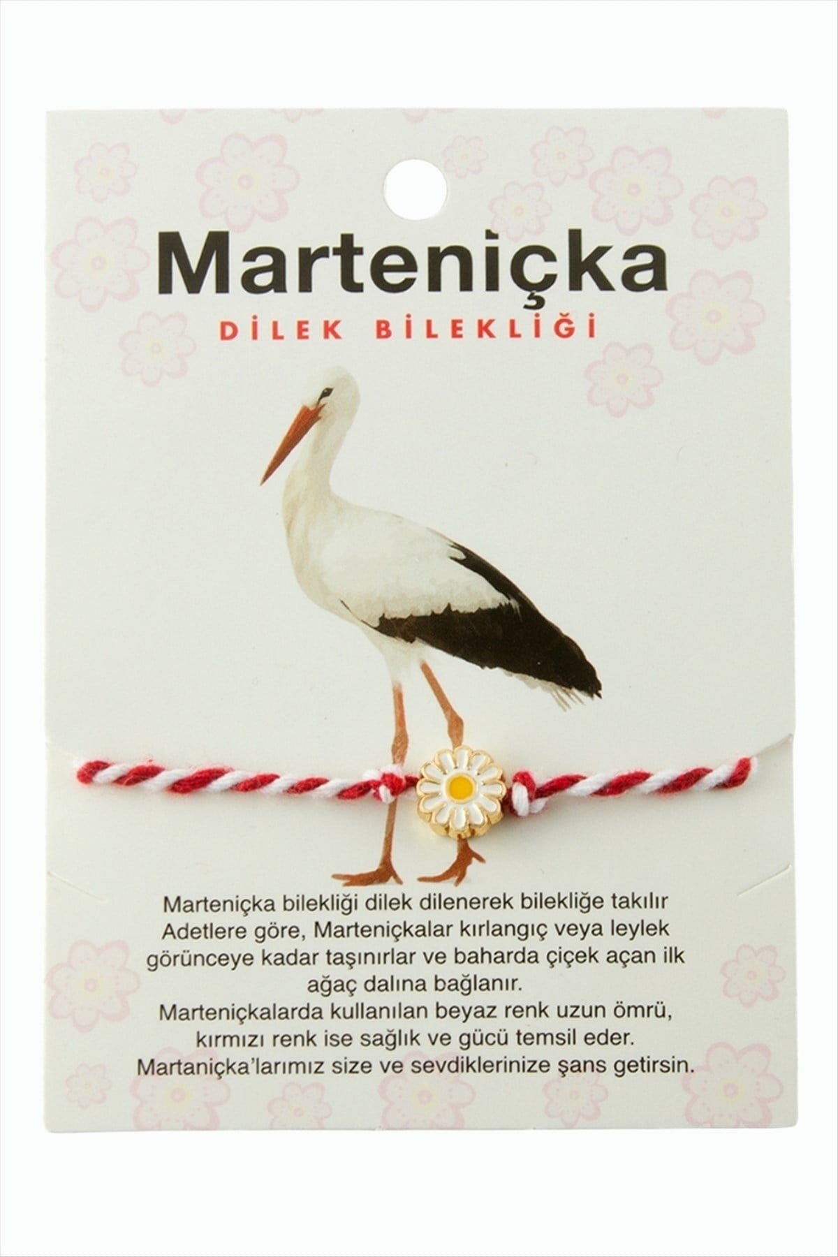 Papatya Marteniçka İp Bileklik
