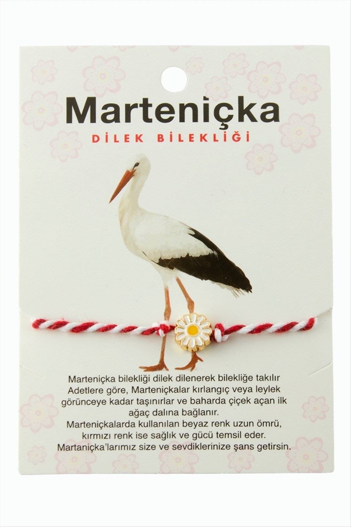 Papatya Marteniçka İp Bileklik