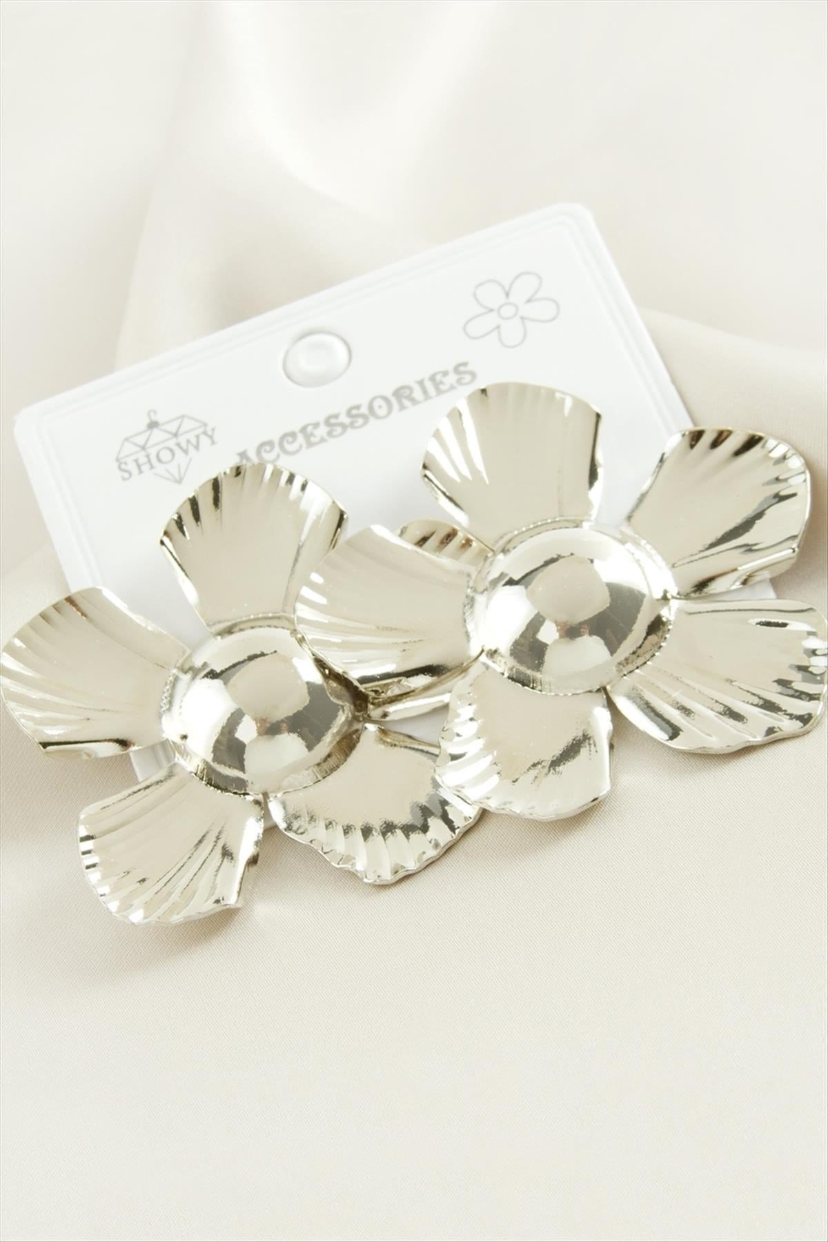 Papatya Metal Küpe