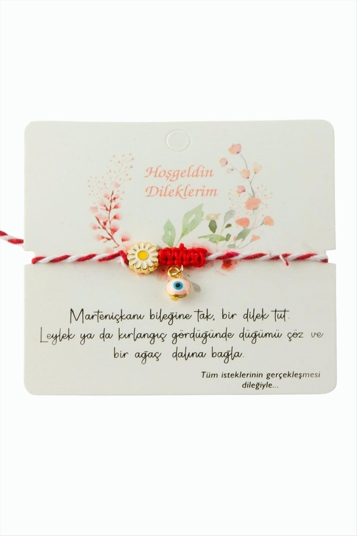 Papatya Nazar Marteniçka İp Bileklik