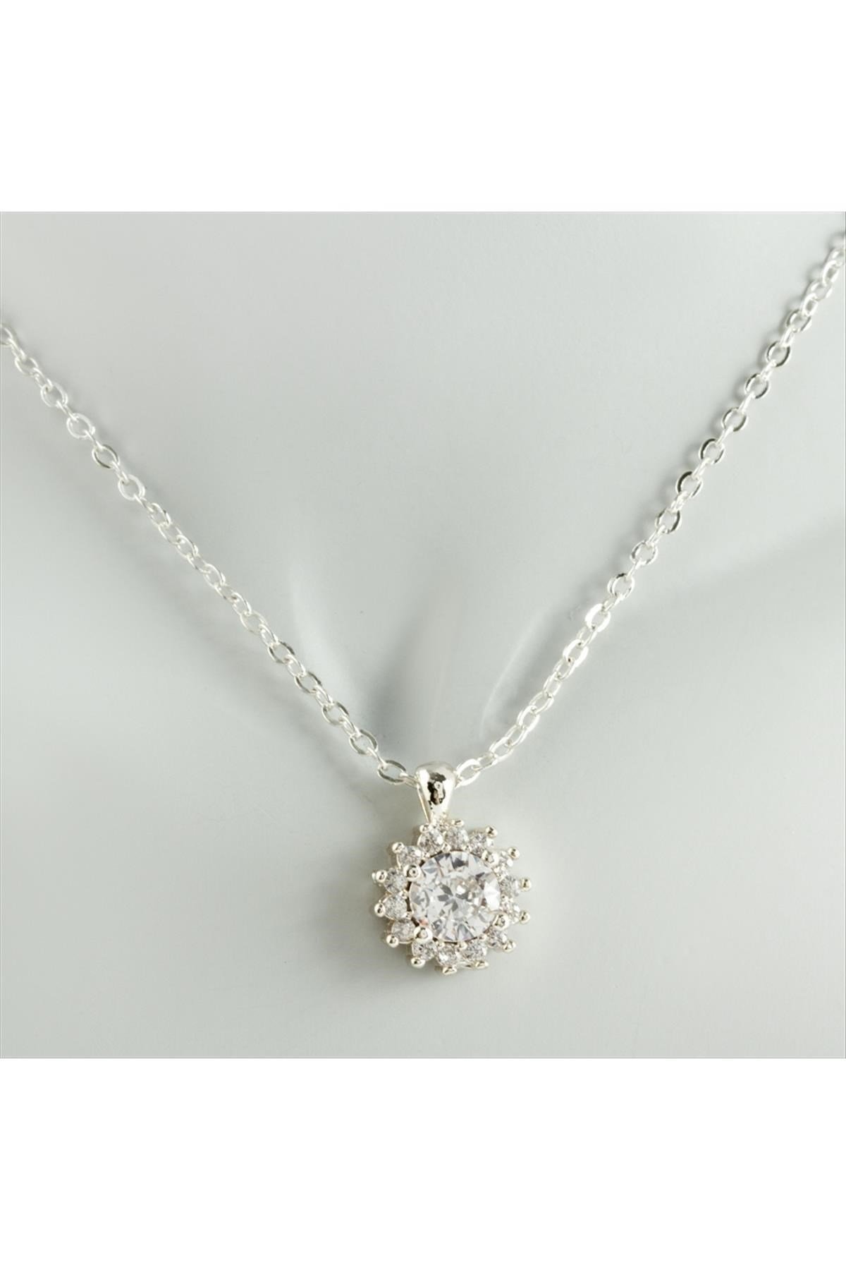Papatya Zirkon Taşlı Trend Kolye