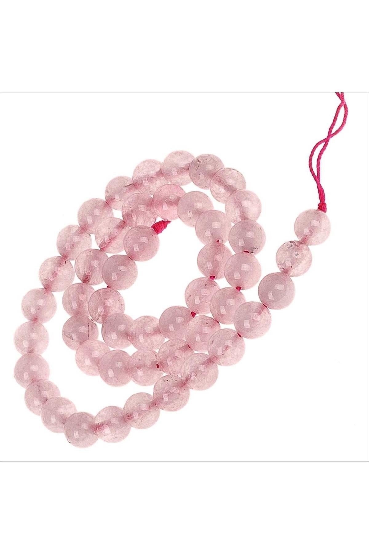 Pembe Kuvars Taşı Parlak 6 mm